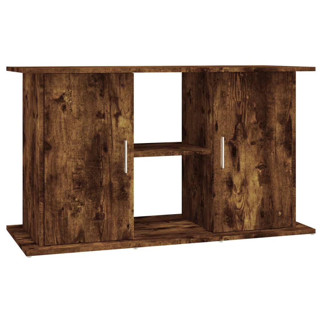 akvariebord 101x41x58 cm konstrueret træ røget egetræsfarve