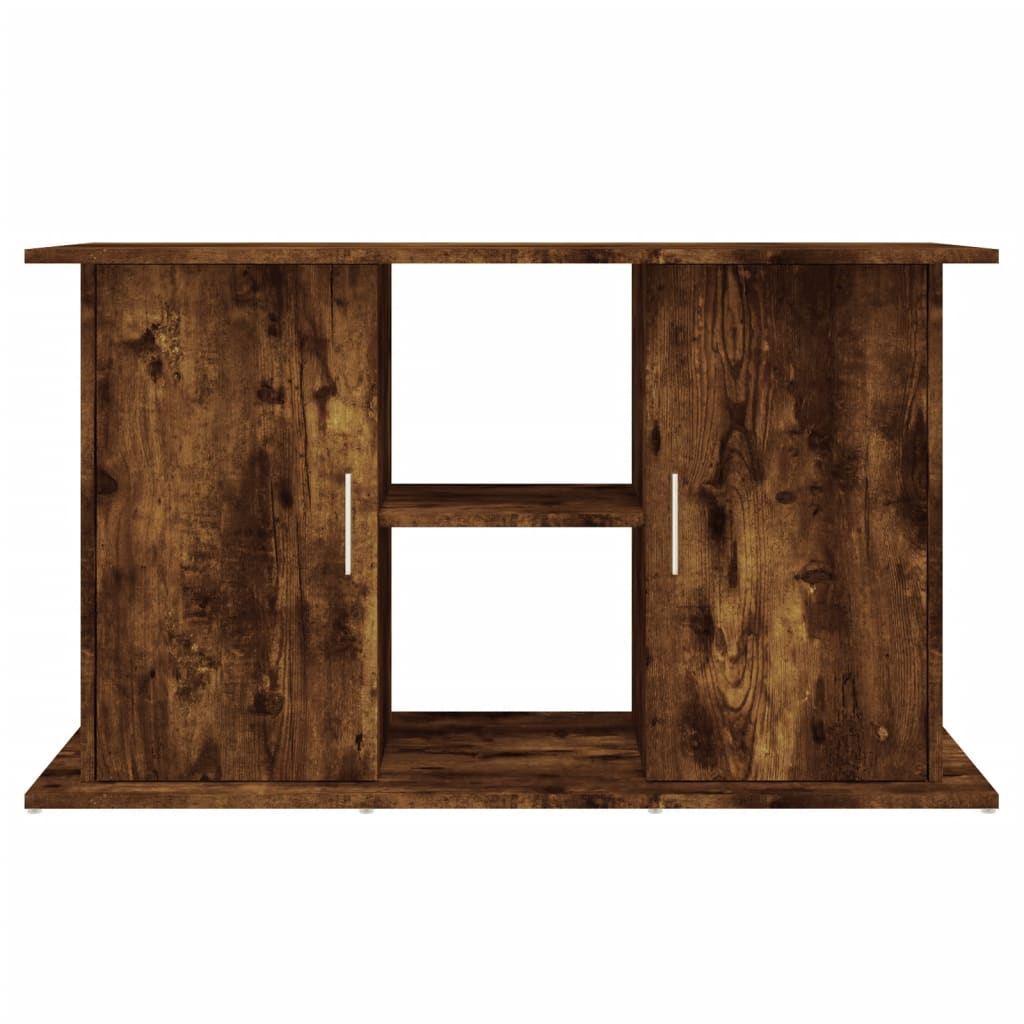 akvariebord 101x41x58 cm konstrueret træ røget egetræsfarve