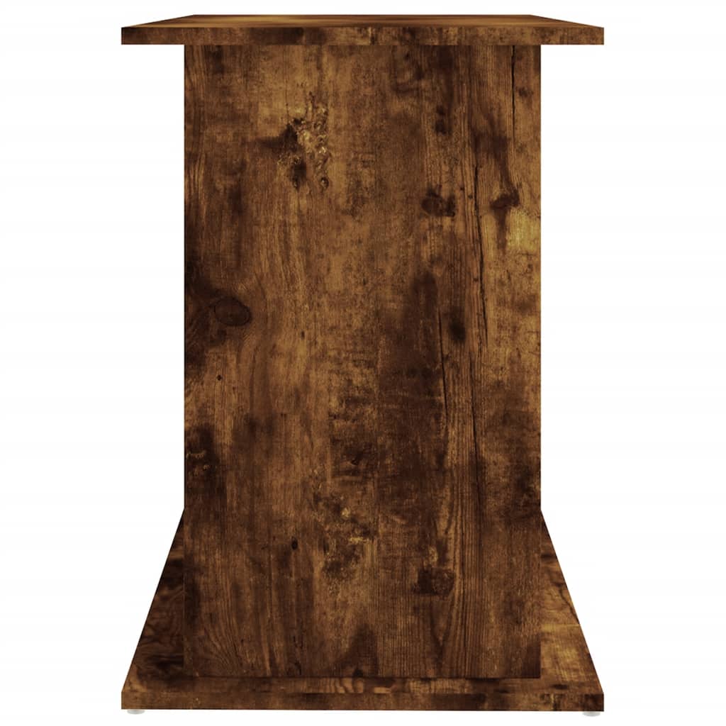 akvariebord 101x41x58 cm konstrueret træ røget egetræsfarve