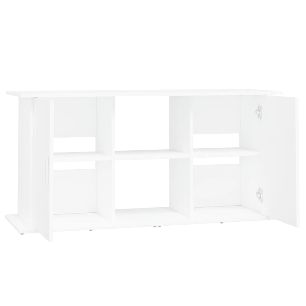 akvariebord 121x41x58 cm konstrueret træ hvid