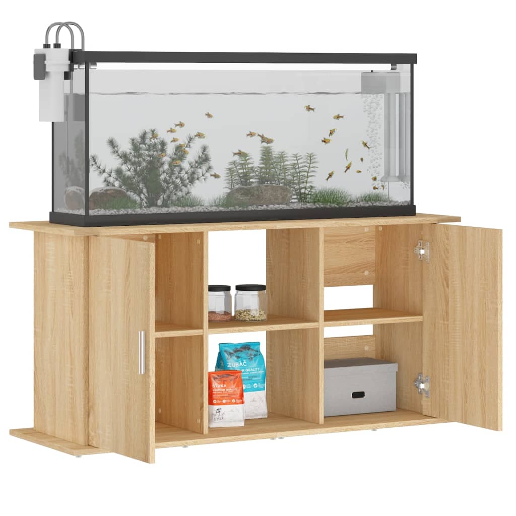 akvariestativ Sonoma eg 121x41x58 cm konstrueret træ