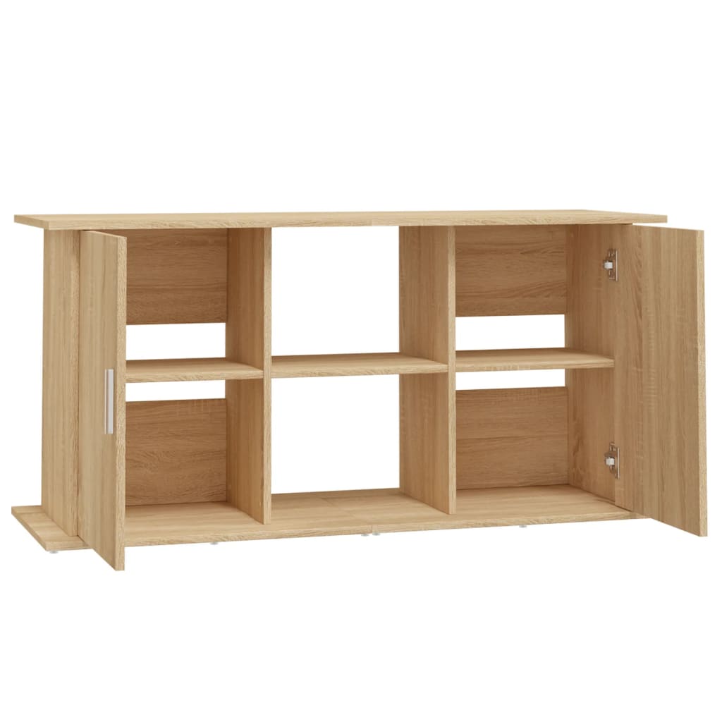 akvariestativ Sonoma eg 121x41x58 cm konstrueret træ