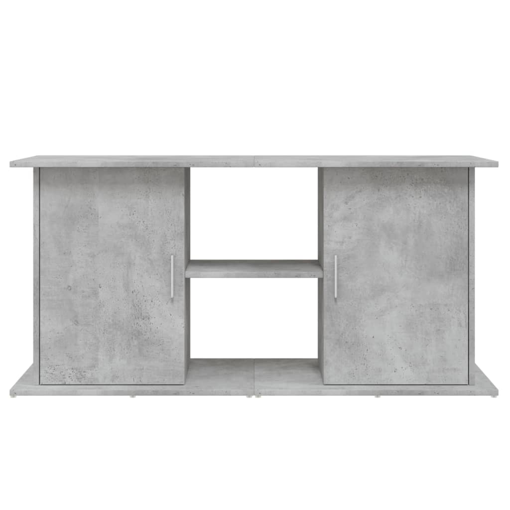 akvariestativ betongrå 121x41x58 cm konstrueret træ