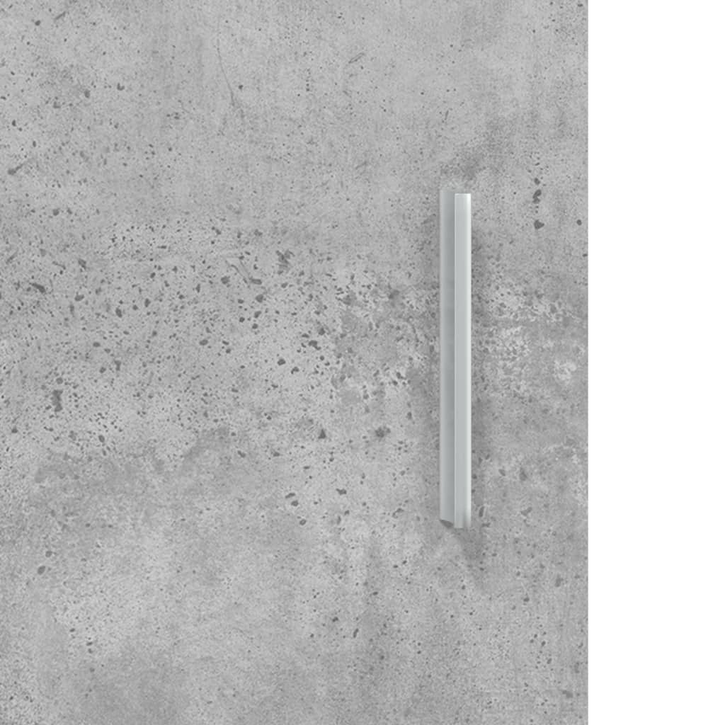 akvariestativ betongrå 121x41x58 cm konstrueret træ