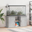 akvariestativ betongrå 121x41x58 cm konstrueret træ