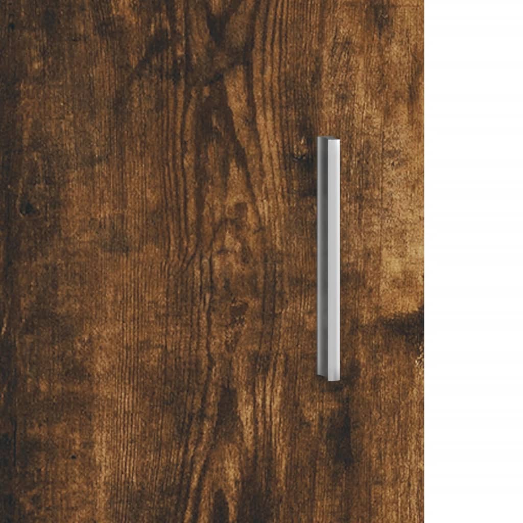 akvariebord 121x41x58 cm konstrueret træ røget egetræsfarve