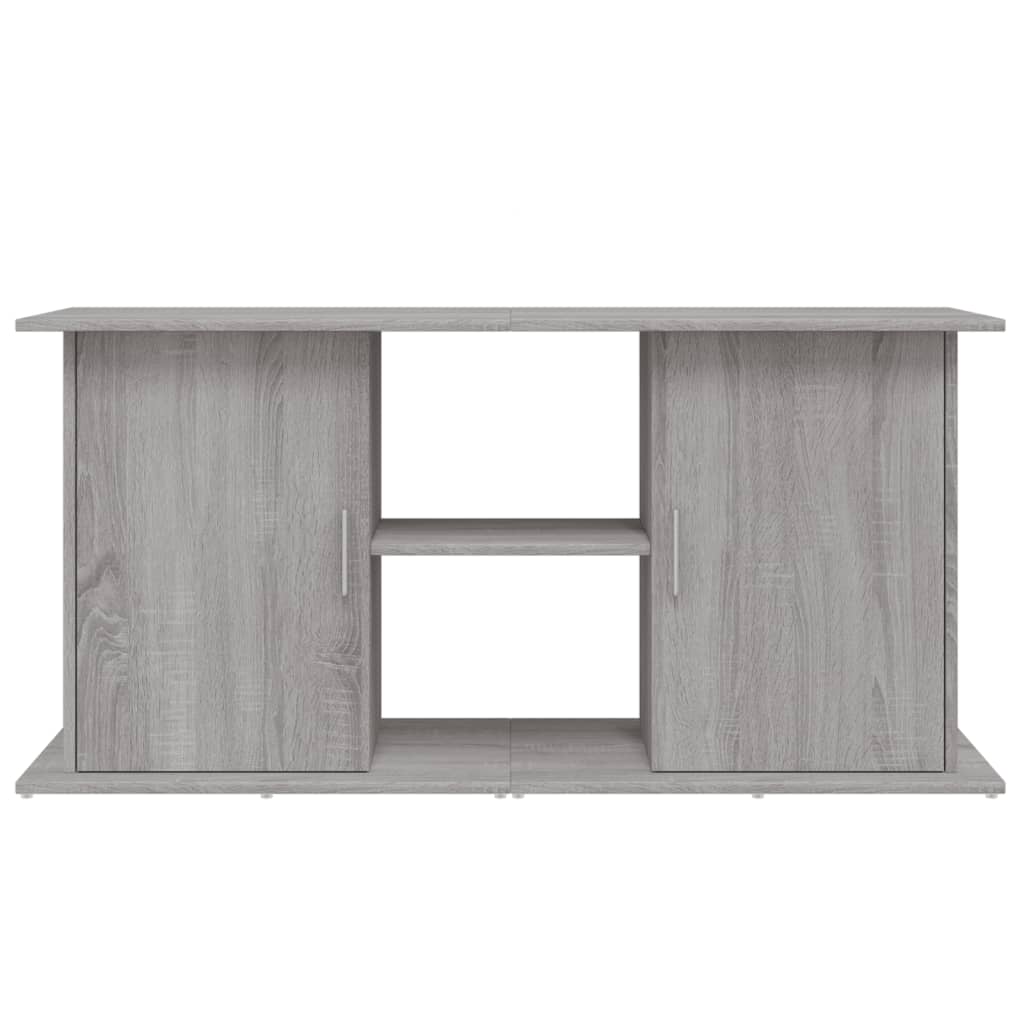 akvariebord 121x41x58 cm konstrueret træ grå sonoma-eg