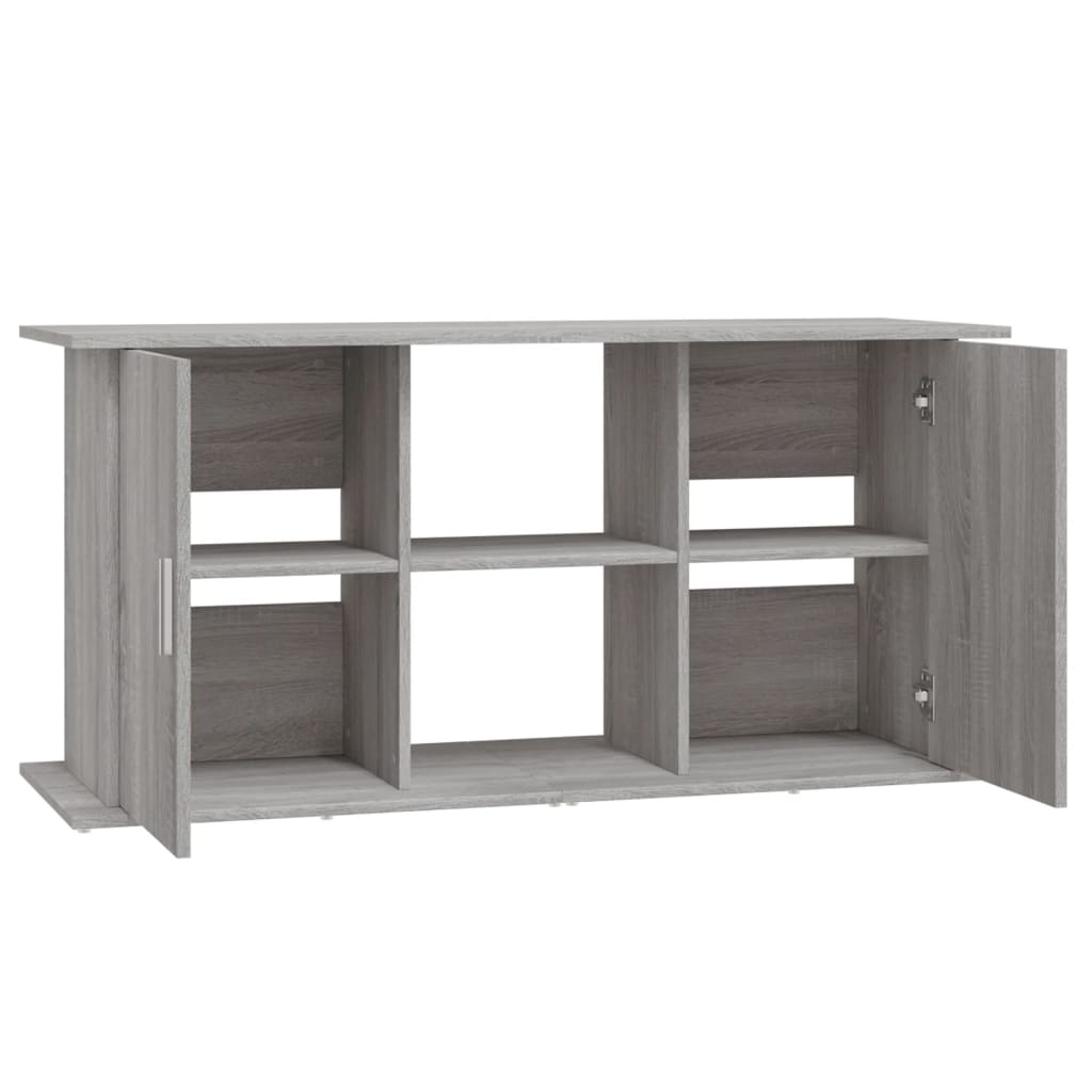 akvariebord 121x41x58 cm konstrueret træ grå sonoma-eg