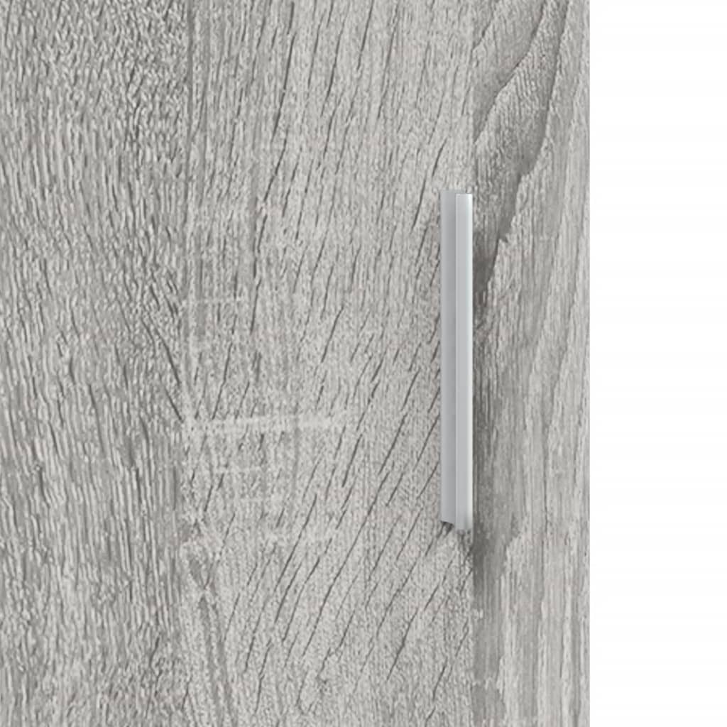 akvariebord 121x41x58 cm konstrueret træ grå sonoma-eg