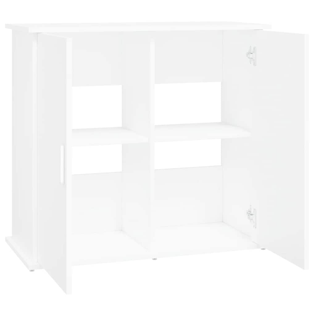 akvariebord 81x36x73 cm konstrueret træ hvid