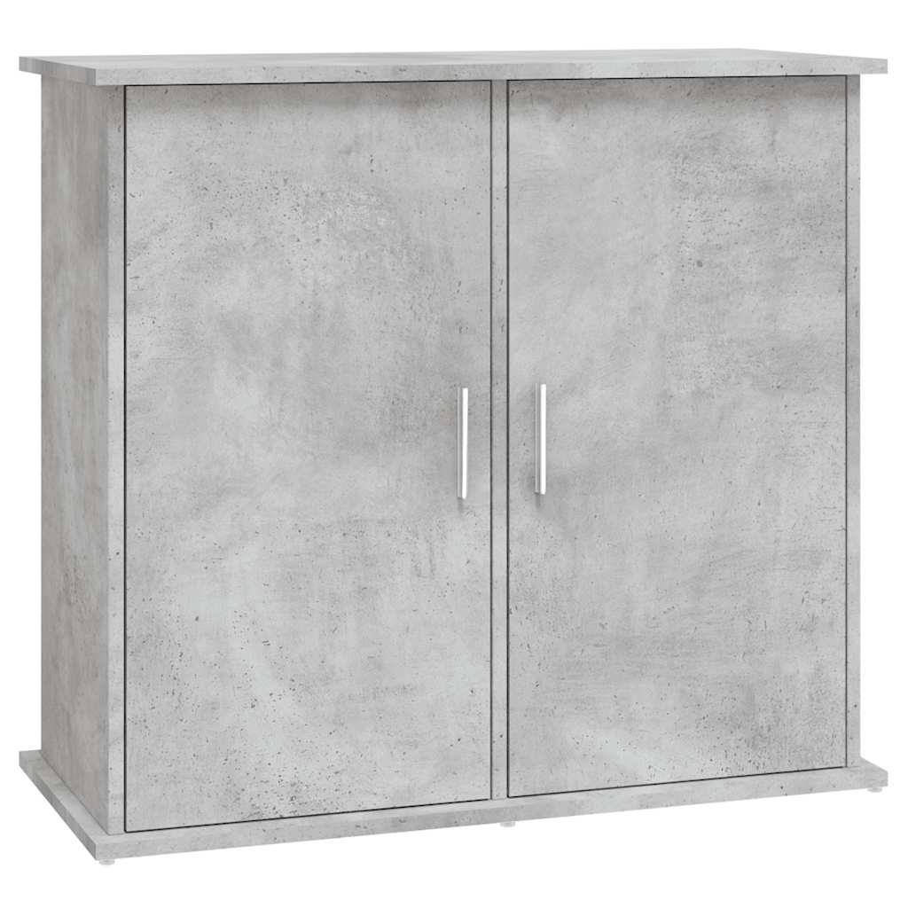 akvariestativ betongrå 81x36x73 cm konstrueret træ