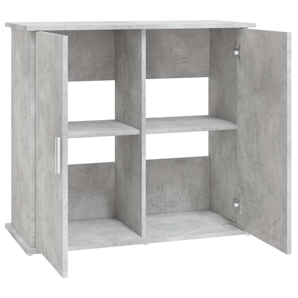akvariestativ betongrå 81x36x73 cm konstrueret træ
