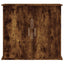 akvariebord 81x36x73 cm konstrueret træ røget egetræsfarve