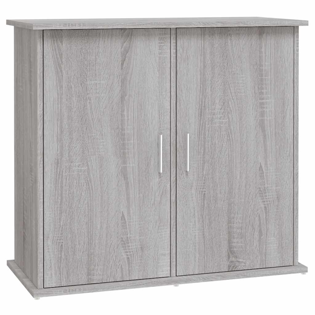 akvariebord 81x36x73 cm konstrueret træ grå sonoma-eg