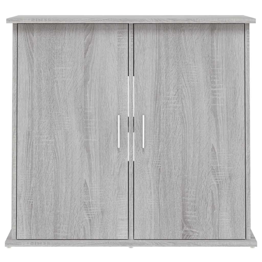 akvariebord 81x36x73 cm konstrueret træ grå sonoma-eg