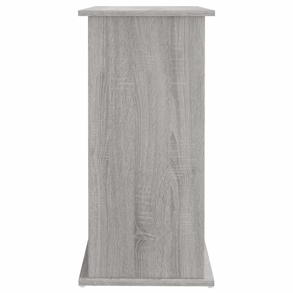 akvariebord 81x36x73 cm konstrueret træ grå sonoma-eg