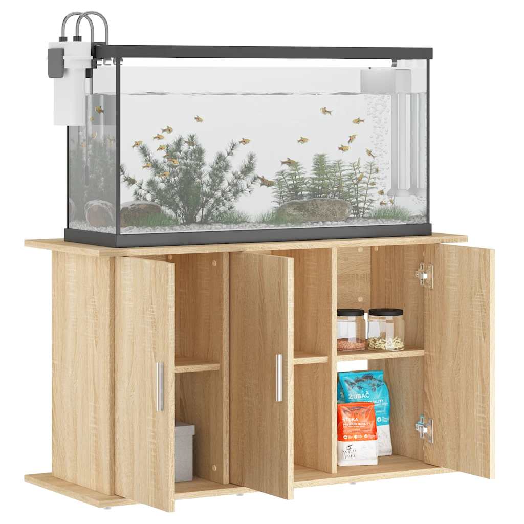 akvariebord 101x41x58 cm konstrueret træ sonoma-eg