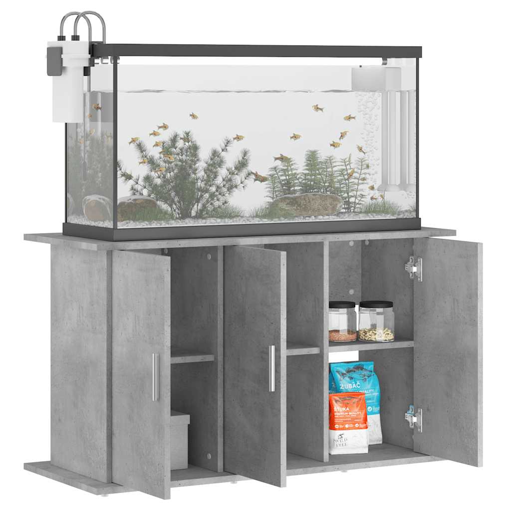 akvariestativ betongrå 101x41x58 cm konstrueret træ