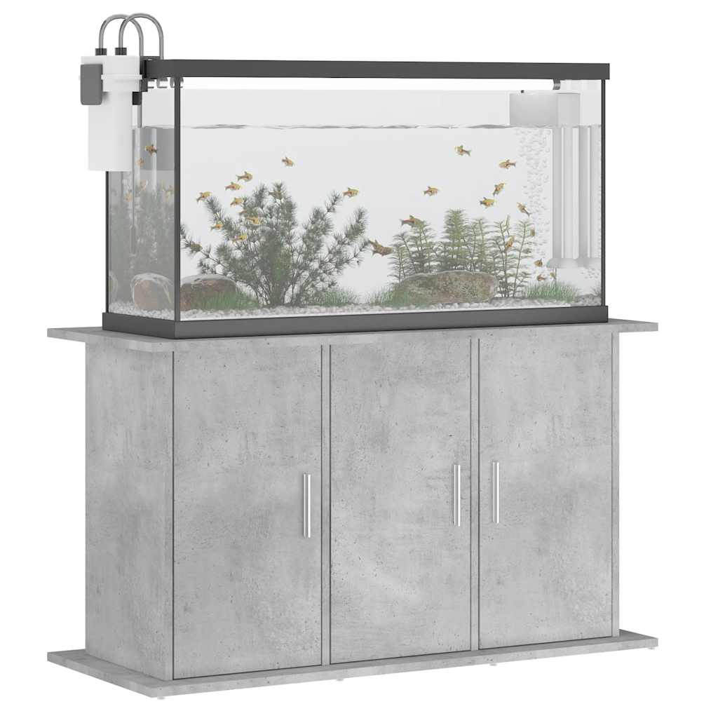 akvariestativ betongrå 101x41x58 cm konstrueret træ