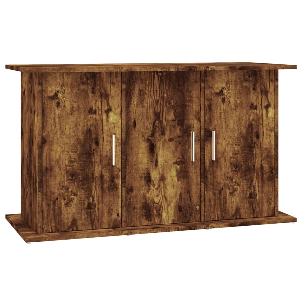 akvariebord 101x41x58 cm konstrueret træ røget egetræsfarve