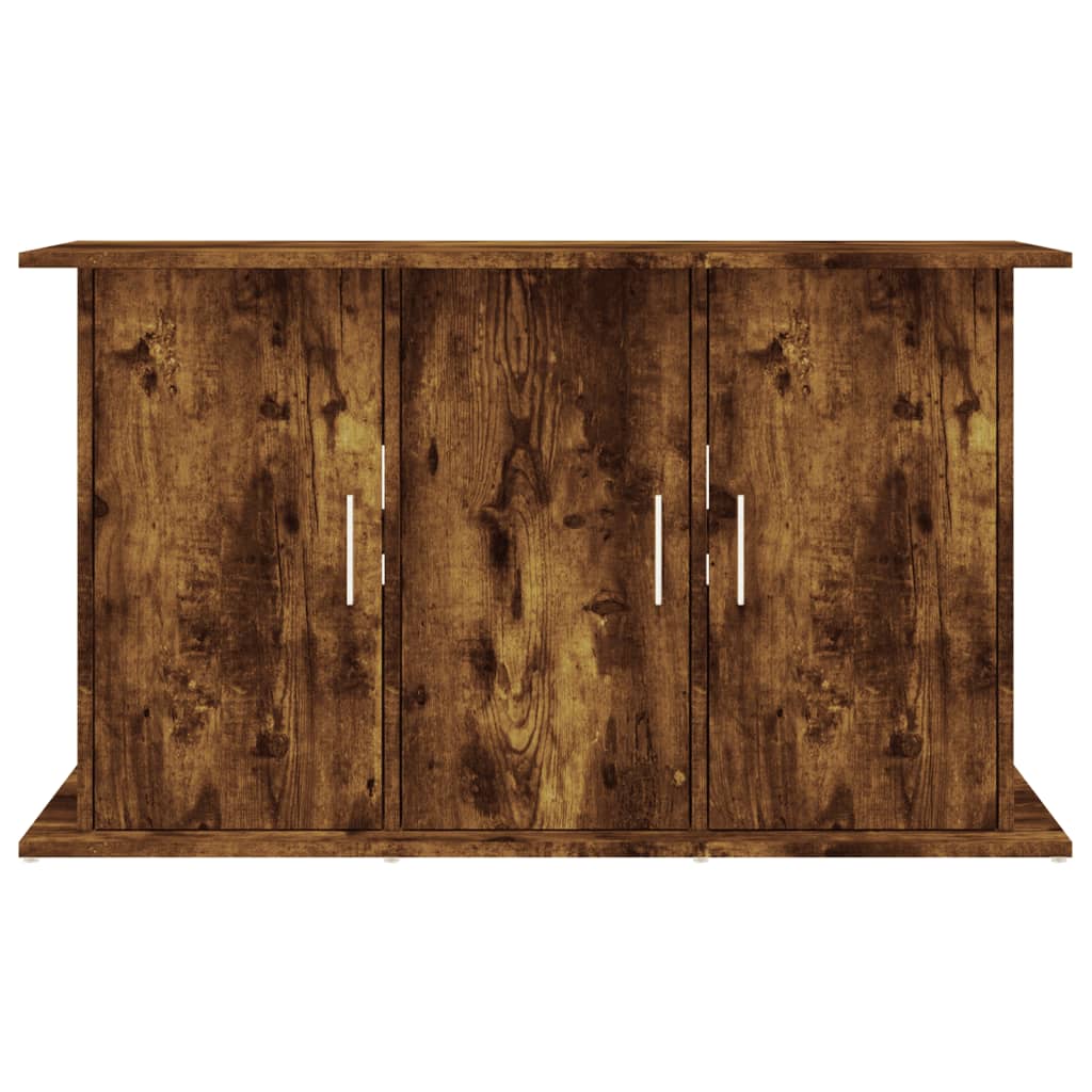 akvariebord 101x41x58 cm konstrueret træ røget egetræsfarve