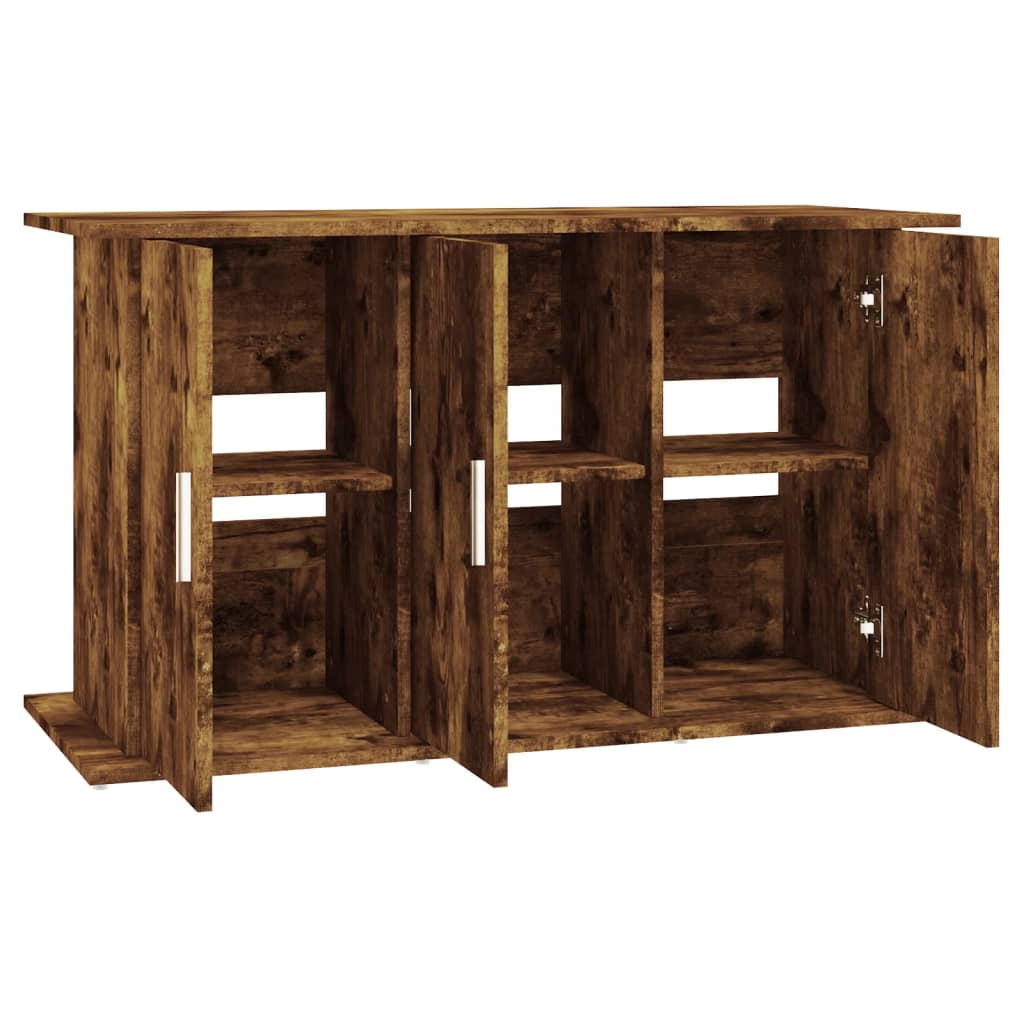 akvariebord 101x41x58 cm konstrueret træ røget egetræsfarve