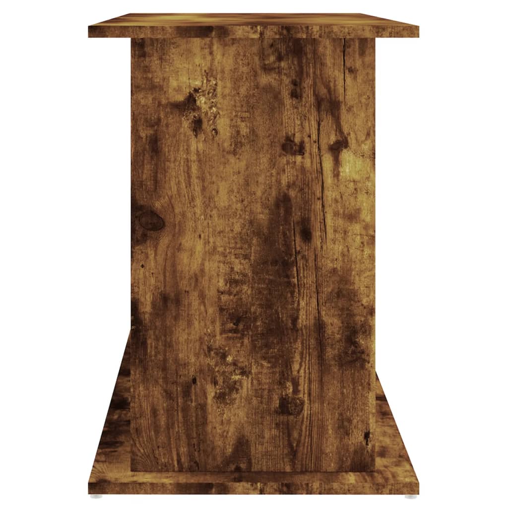 akvariebord 101x41x58 cm konstrueret træ røget egetræsfarve