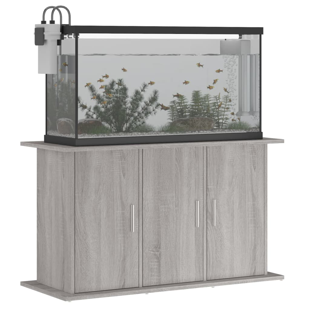 akvariebord 101x41x58 cm konstrueret træ grå sonoma-eg