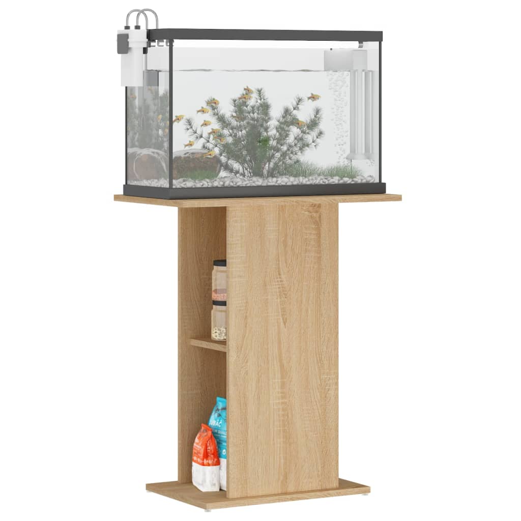 akvariestativ Sonoma eg 60,5x36x72,5 cm konstrueret træ