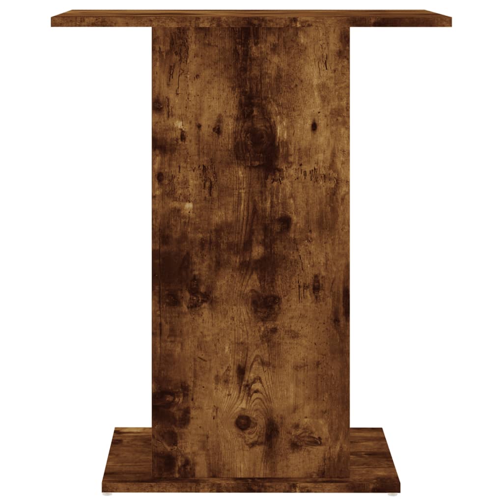 akvariebord 60,5x36x72,5 cm konstrueret træ røget egetræsfarve