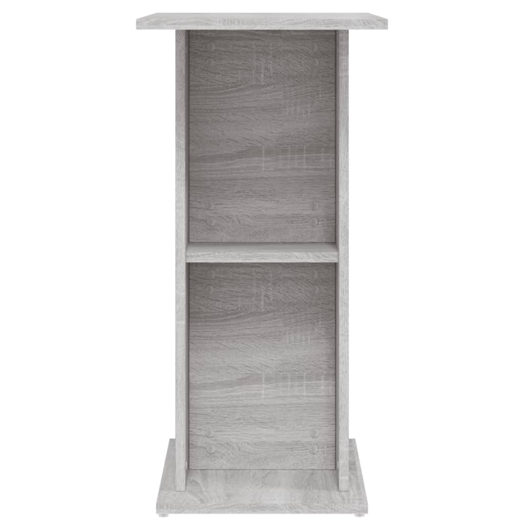 akvariebord 60,5x36x72,5 cm konstrueret træ grå sonoma-eg