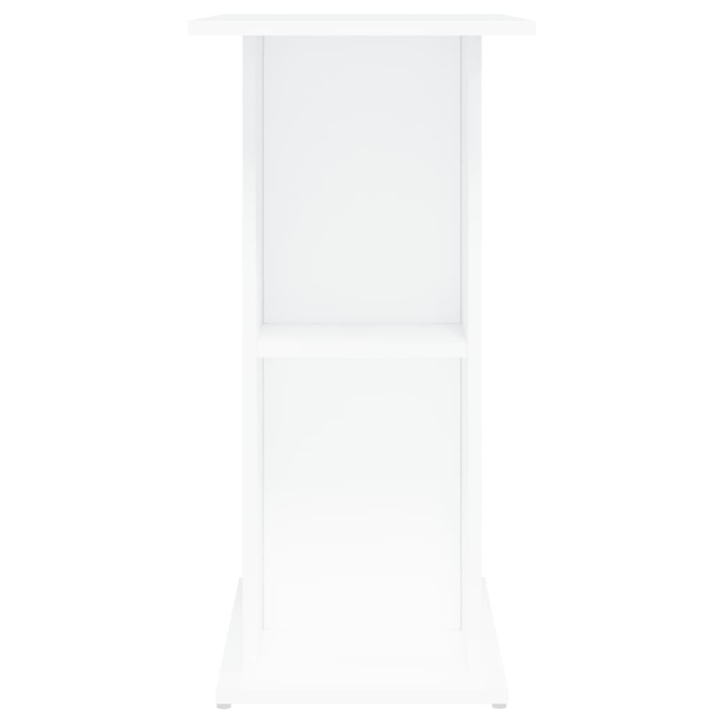 akvariestativ hvid 75x36x72,5 cm konstrueret træ