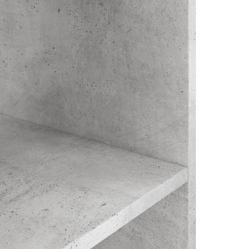 akvariebord 75x36x72,5 cm konstrueret træ betongrå