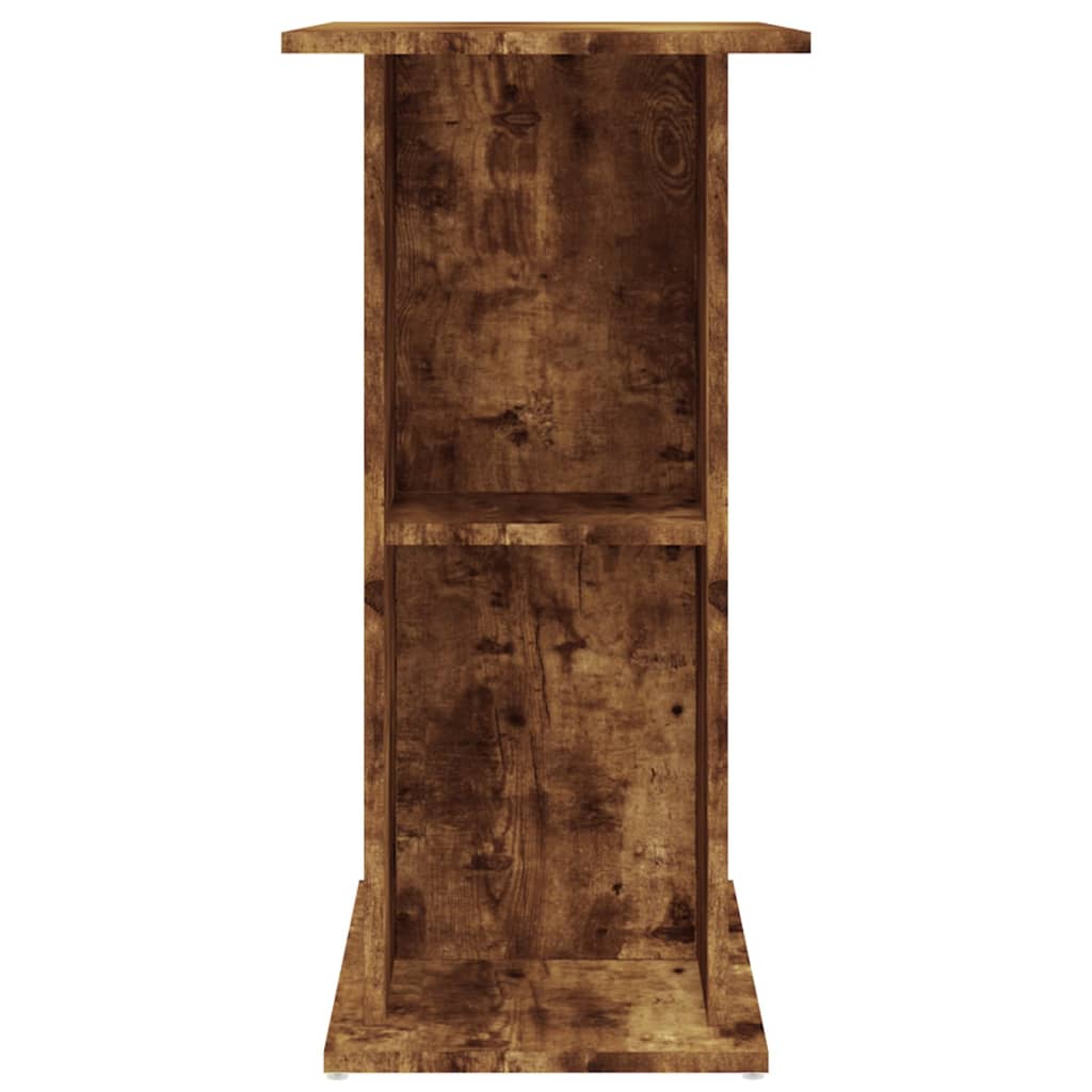 akvariebord 75x36x72,5 cm konstrueret træ røget egetræsfarve