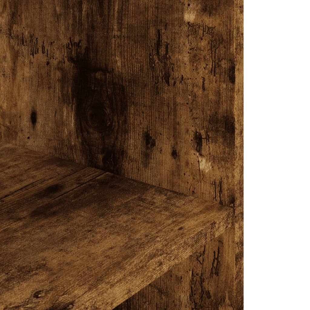 akvariebord 75x36x72,5 cm konstrueret træ røget egetræsfarve