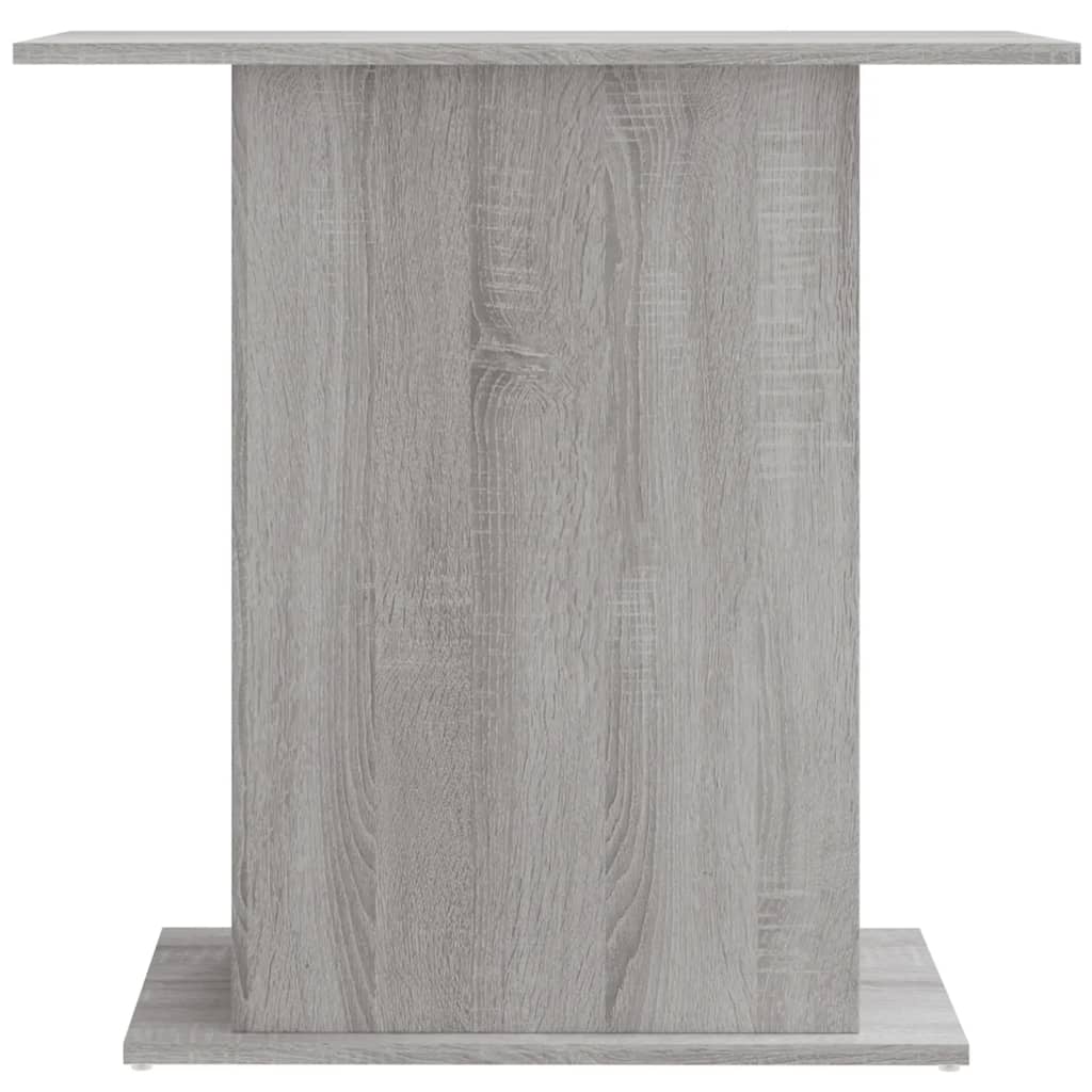 akvariebord 75x36x72,5 cm konstrueret træ grå sonoma-eg