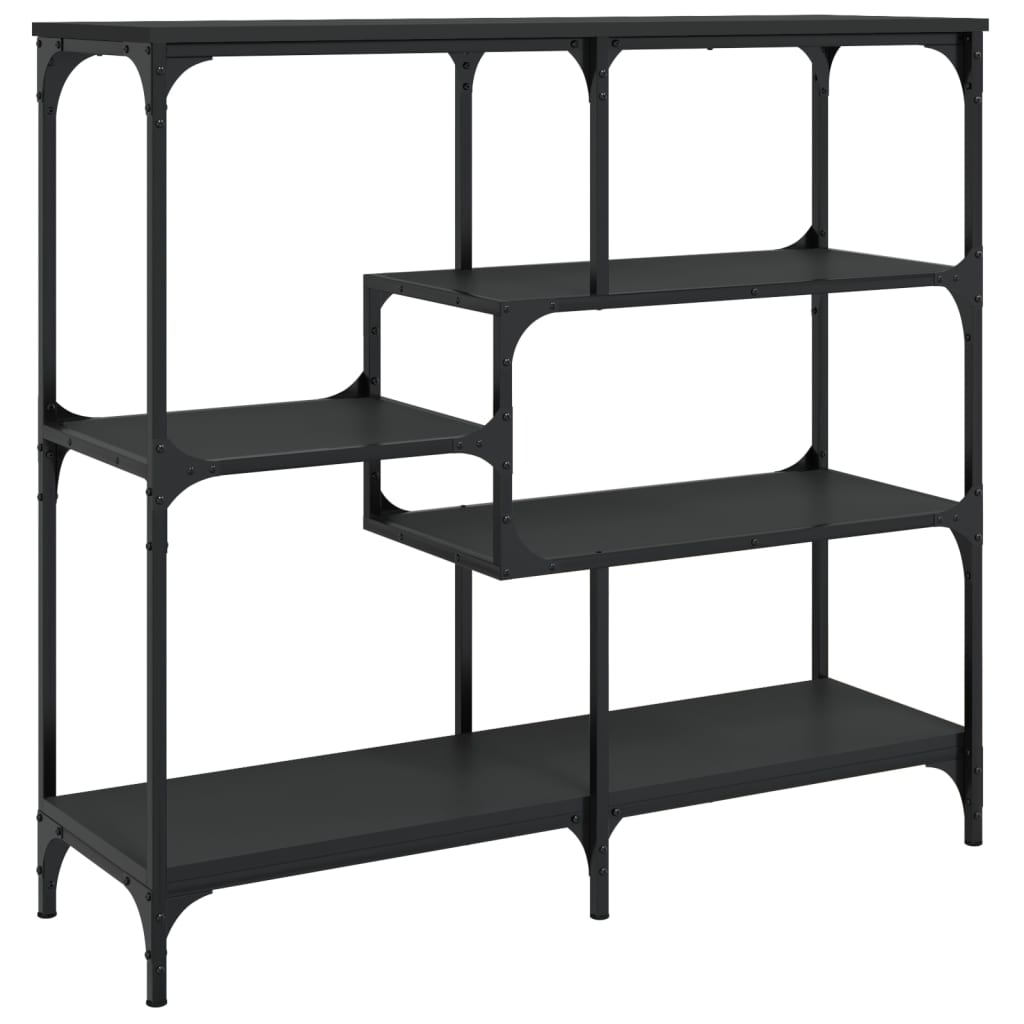 konsolbord 103x32x95 cm konstrueret træ sort