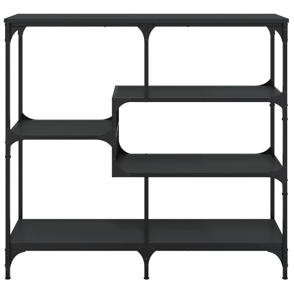 konsolbord 103x32x95 cm konstrueret træ sort