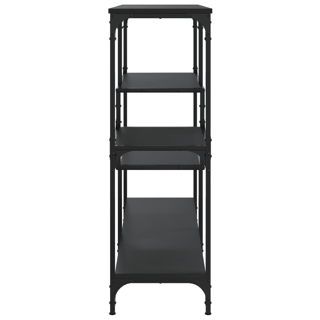 konsolbord 103x32x95 cm konstrueret træ sort