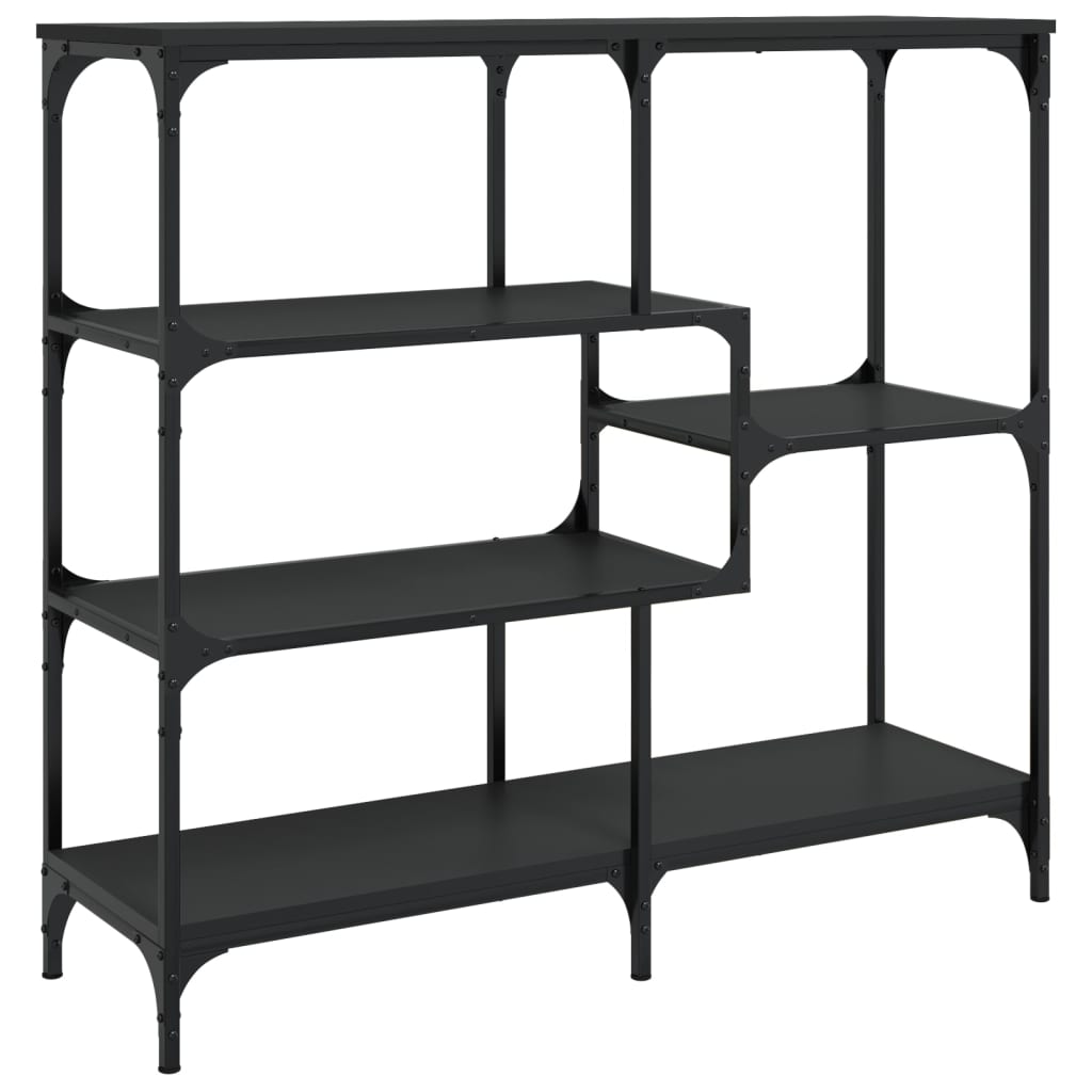 konsolbord 103x32x95 cm konstrueret træ sort