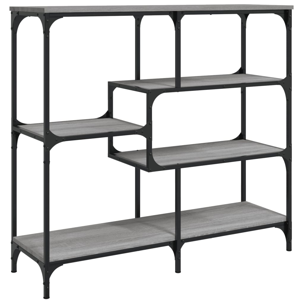konsolbord 103x32x95 cm konstrueret træ grå sonoma-eg