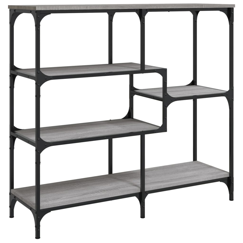 konsolbord 103x32x95 cm konstrueret træ grå sonoma-eg
