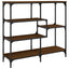 konsolbord 103x32x95 cm konstrueret træ brun egetræsfarve