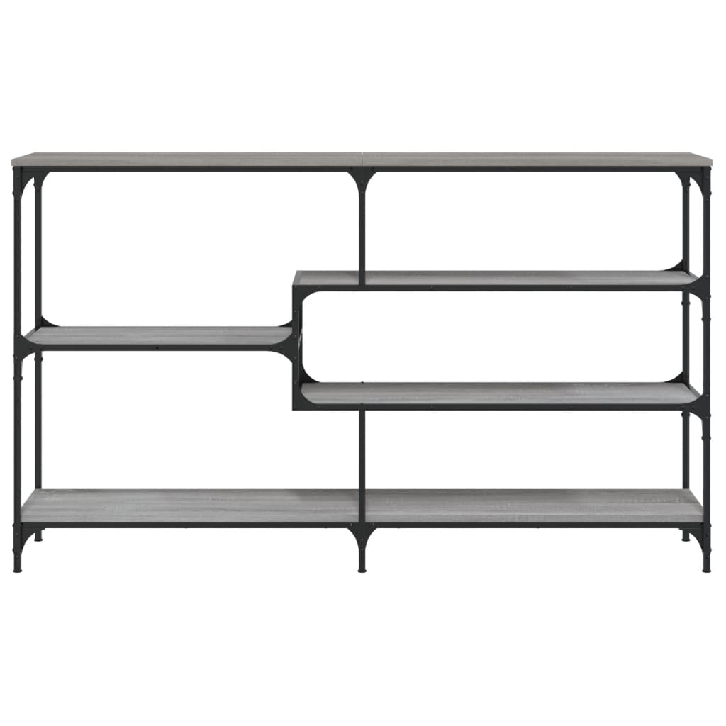 konsolbord 160x32x95 cm konstrueret træ grå sonoma-eg