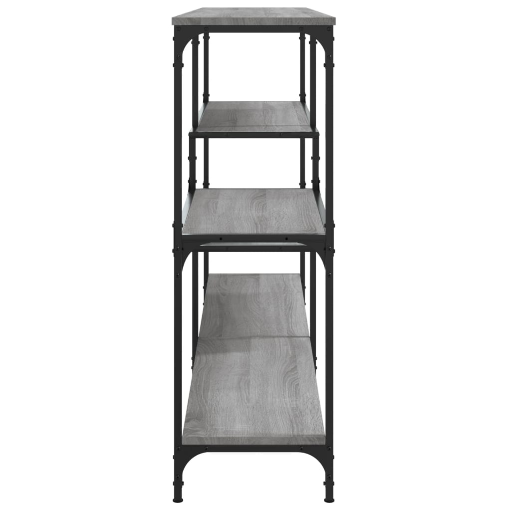 konsolbord 160x32x95 cm konstrueret træ grå sonoma-eg