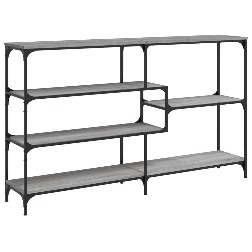 konsolbord 160x32x95 cm konstrueret træ grå sonoma-eg