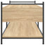 sofabord 99x50x50 cm konstrueret træ sonoma-eg