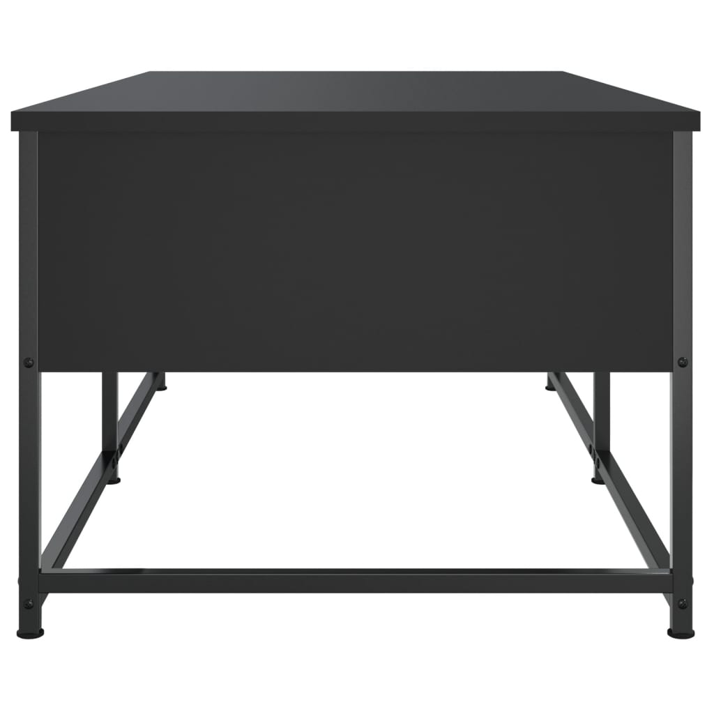 sofabord 100x51x40 cm konstrueret træ sort