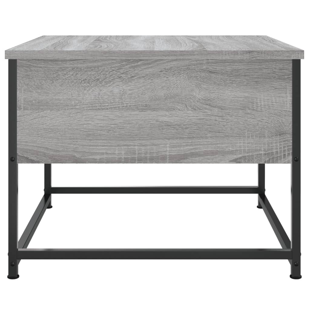 sofabord 51x51x40 cm konstrueret træ grå sonoma-eg