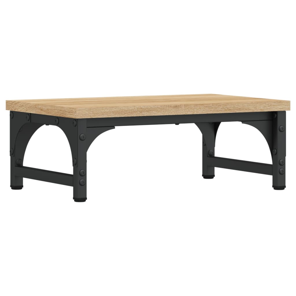 skærmstander 37x23x14 cm konstrueret træ sonoma-eg